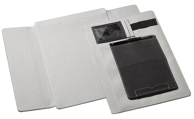 veloflex-velobag-tablet-organizer-din-a4-pu-schwarz-grau-bis-12-9-zoll image 1