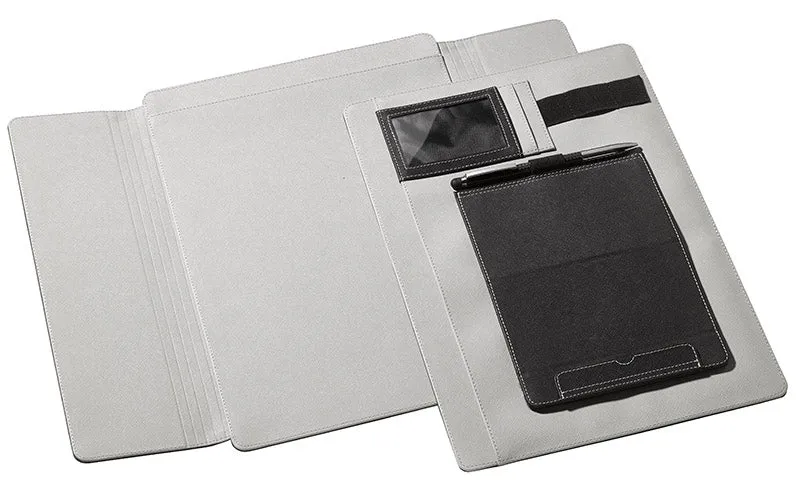 veloflex-velobag-tablet-organizer-din-a4-pu-schwarz-grau-bis-12-9-zoll image 1
