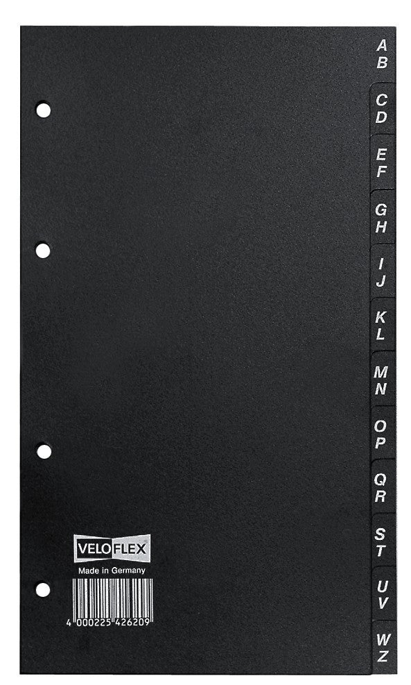 veloflex-veloform-register-din-a5-hart-pvc-12-teilig-a-z-schwarz image 1