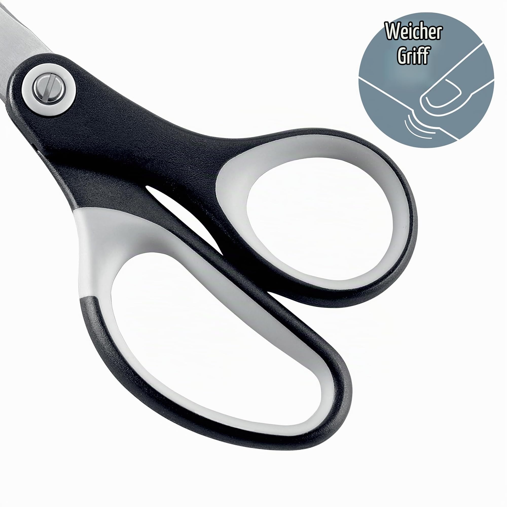leitz-titan-schere-20-5-cm-schwarz-rostfreier-stahl-softgrip image 3