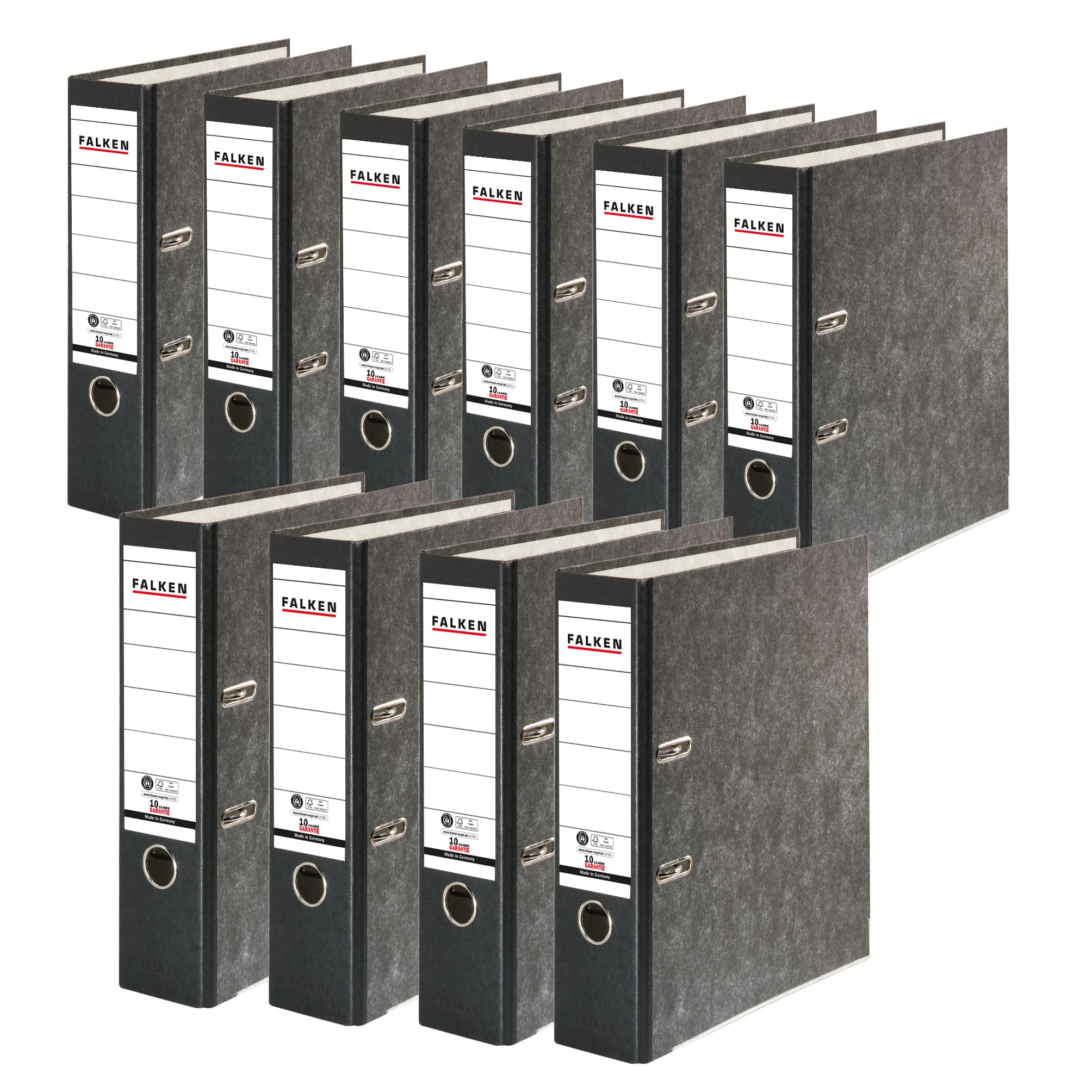 falken-recycling-ordner-a4-8-cm-schwarz-10er-pack-wolkenmarmor image 1