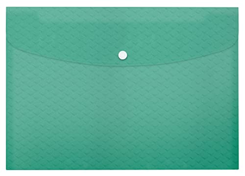 esselte-colour-breeze-a4-dokumententasche-3-st-ck-gr-n-mit-druckknopf image 7