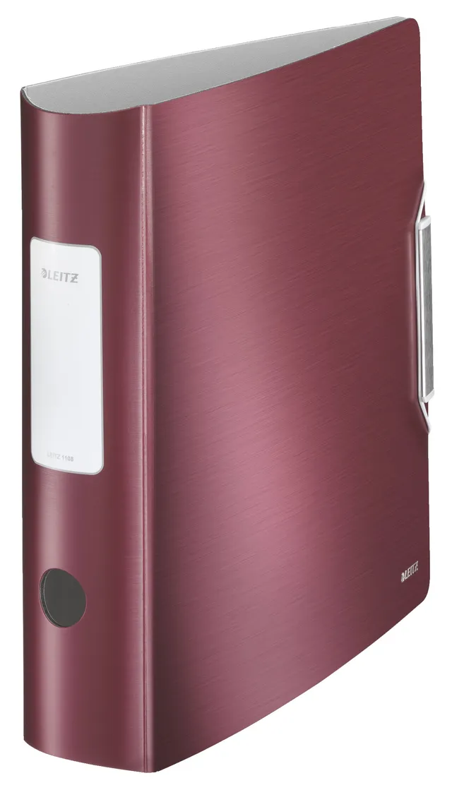 leitz-180-active-style-ordner-a4-82-mm-r-cken-granat-rot-polyfoam-qualit-ts-ordn image 1