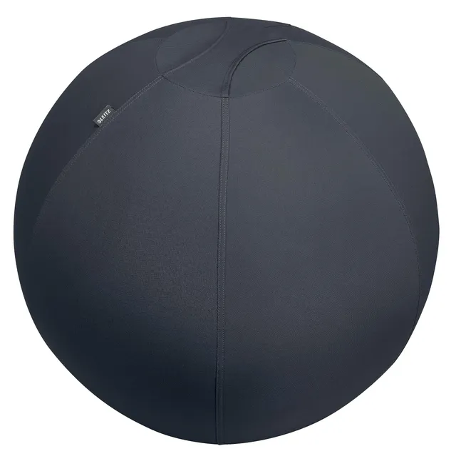 leitz-ergo-active-sitzball-75-cm-ergonomischer-gymnastikball-mit-stoffbezug-dunk image 1