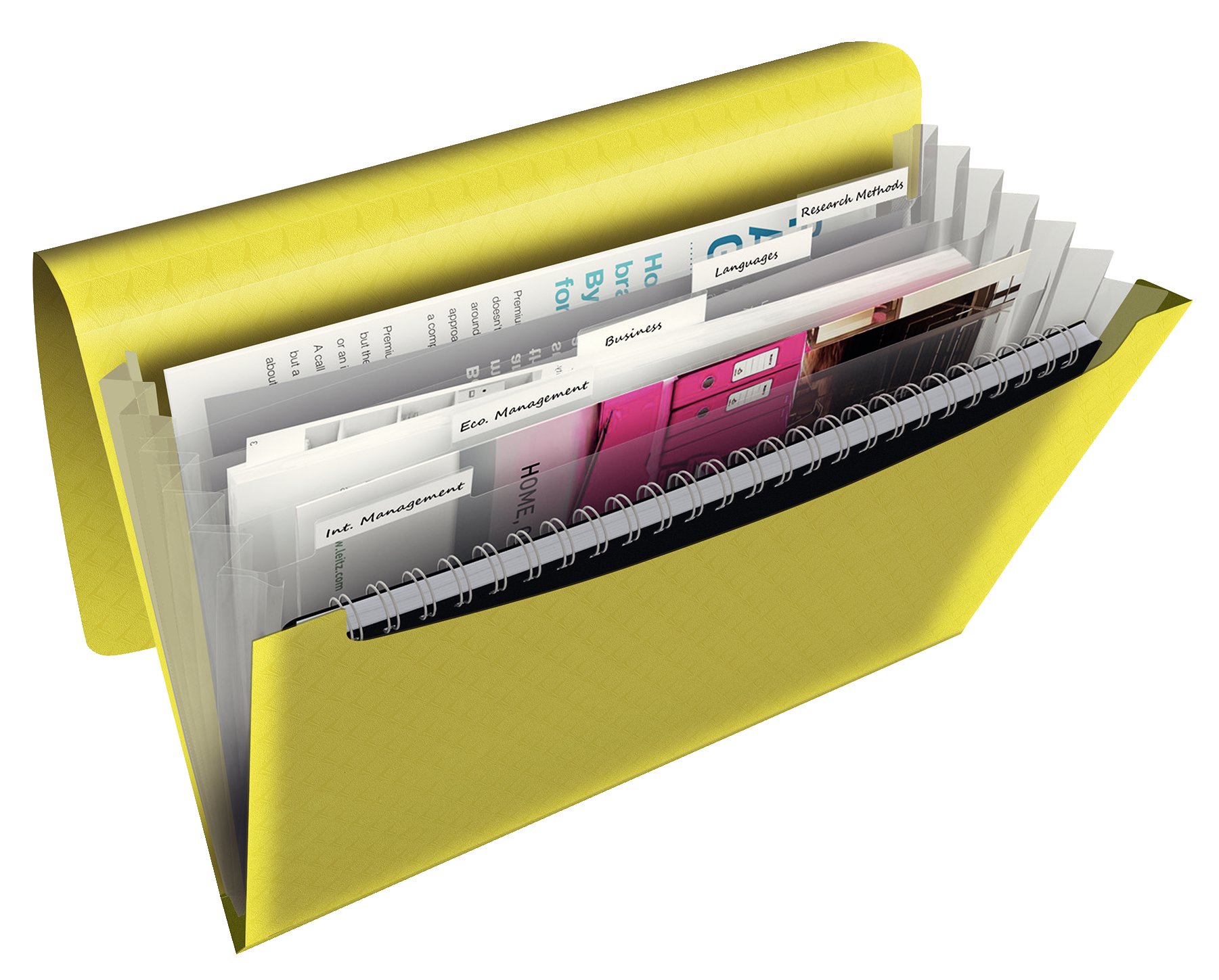 esselte-colour-ice-projektmappe-a4-6-f-cher-gelb-mit-gummiband image 2