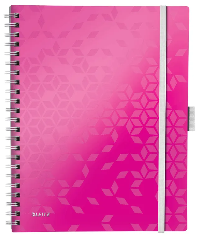 leitz-wow-be-mobile-kollegblock-a4-liniert-pink-metallic-46440023 image 1