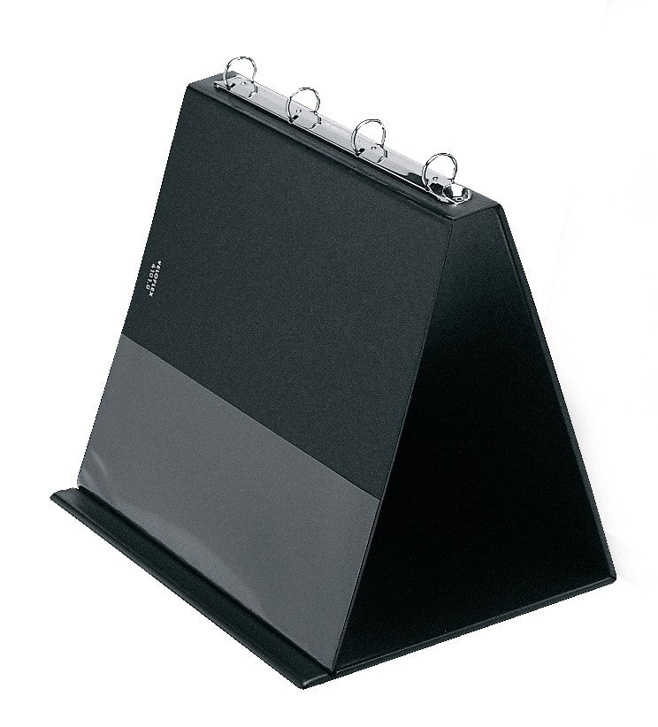 veloflex-tisch-flip-chart-din-a4-quer-pvc-4-ring-20-mm-schwarz image 2