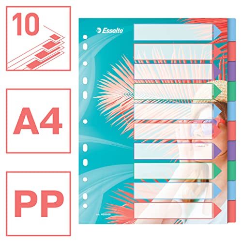 esselte-colour-breeze-a4-registerkarten-1-10-10-trennbl-tter-mehrfarbig image 8