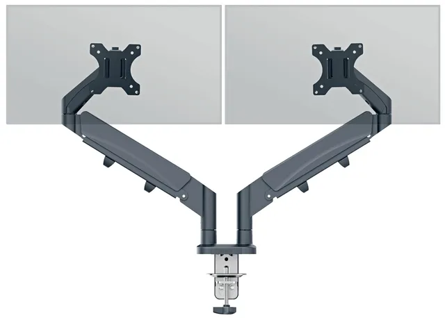 leitz-ergo-doppel-monitor-arm-2x32-zoll-vesa-grau-65370089 image 1