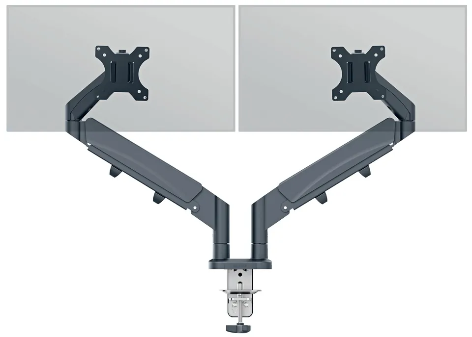 leitz-ergo-doppel-monitor-arm-2x32-zoll-vesa-grau-65370089 image 1