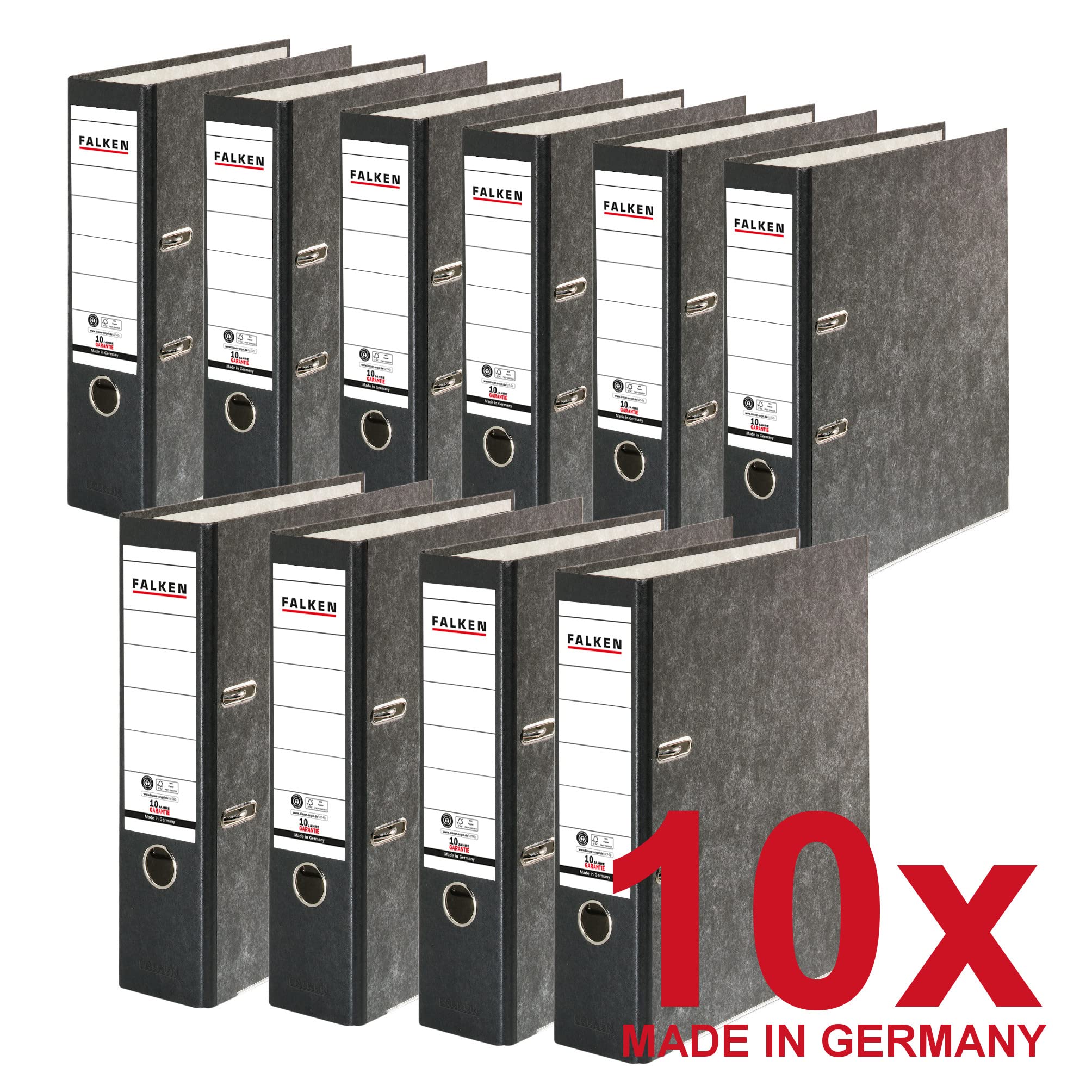 falken-recycling-ordner-a4-8-cm-schwarz-10er-pack-wolkenmarmor image 2