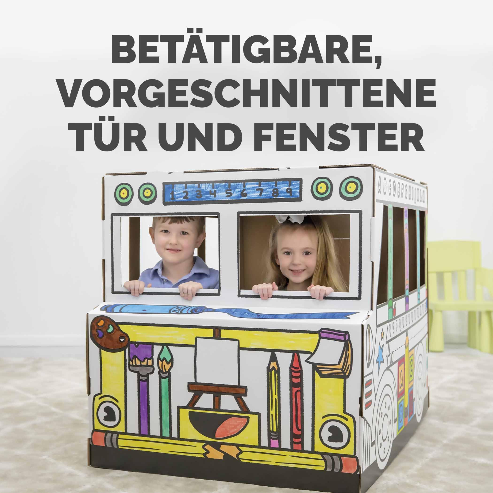bankers-box-colour-in-schulbus-spielhaus-114-3-cm-ausmalbares-papp-spielhaus-ab- image 8