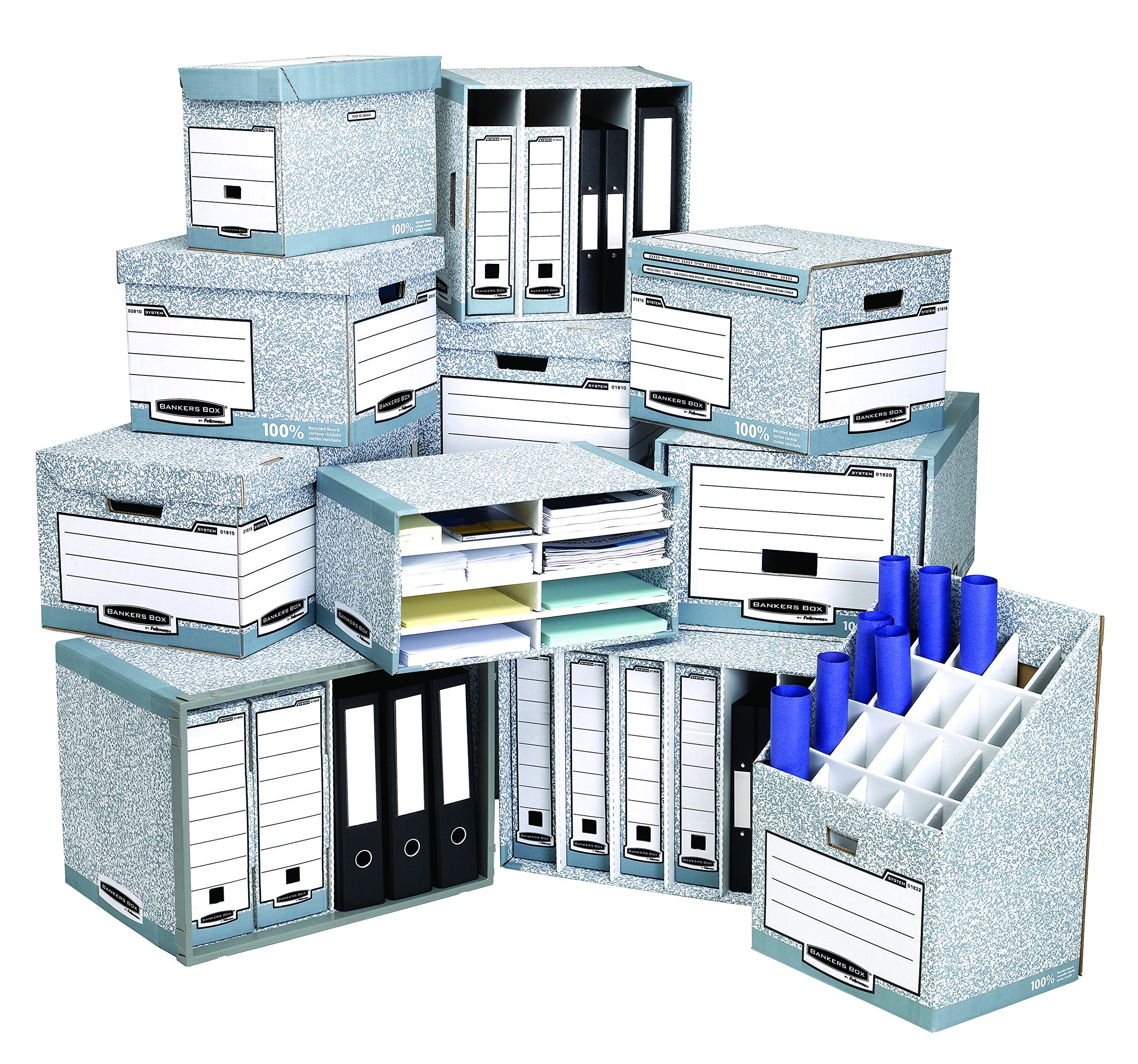 bankers-box-system-ordnerarchiv-6-f-cher-grau image 7