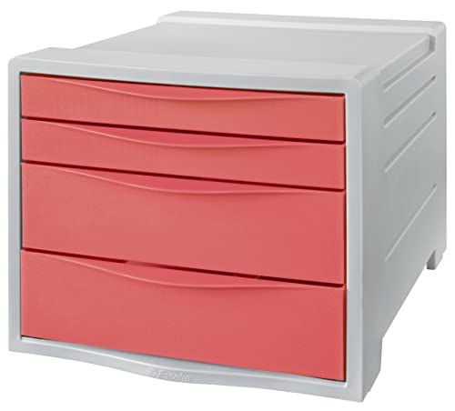 esselte-colour-breeze-schubladenbox-4-f-cher-koralle-schreibtisch-organizer-6284 image 6