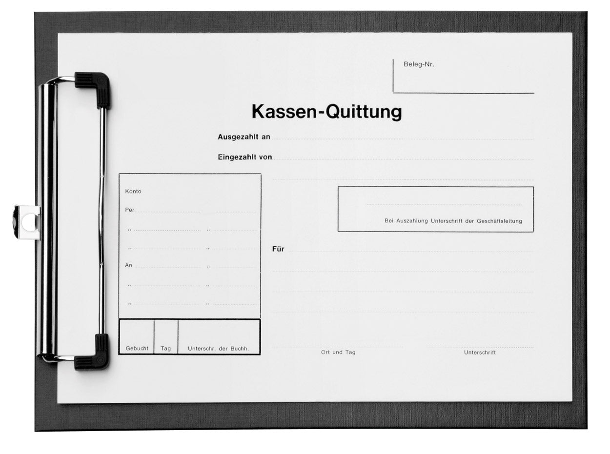 veloflex-schreibplatte-din-a5-pp-kaschiert-mit-metallklemme-schwarz image 2