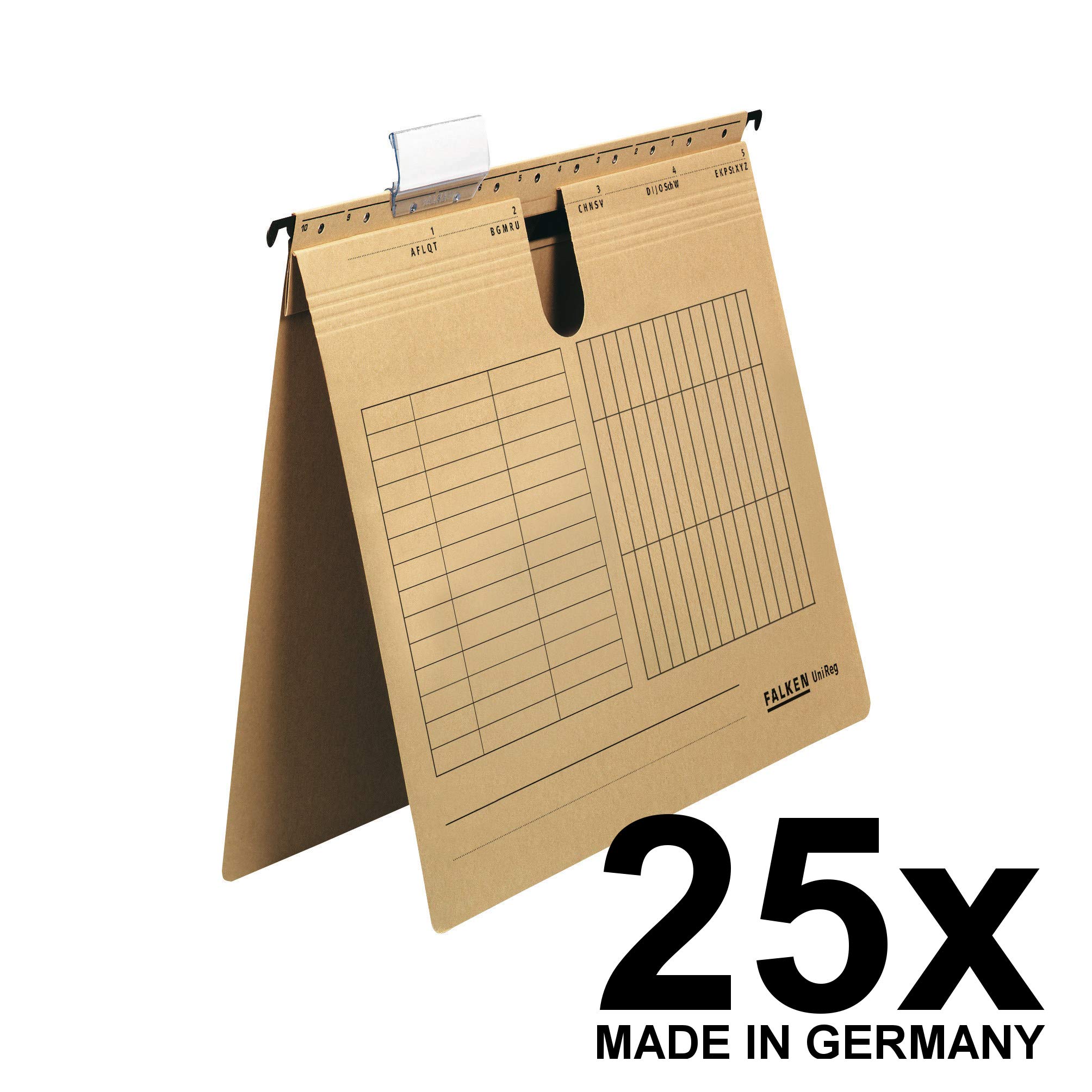 falken-h-ngehefter-recycling-a4-braun-25er-pack-kaufm-nnische-heftung image 2