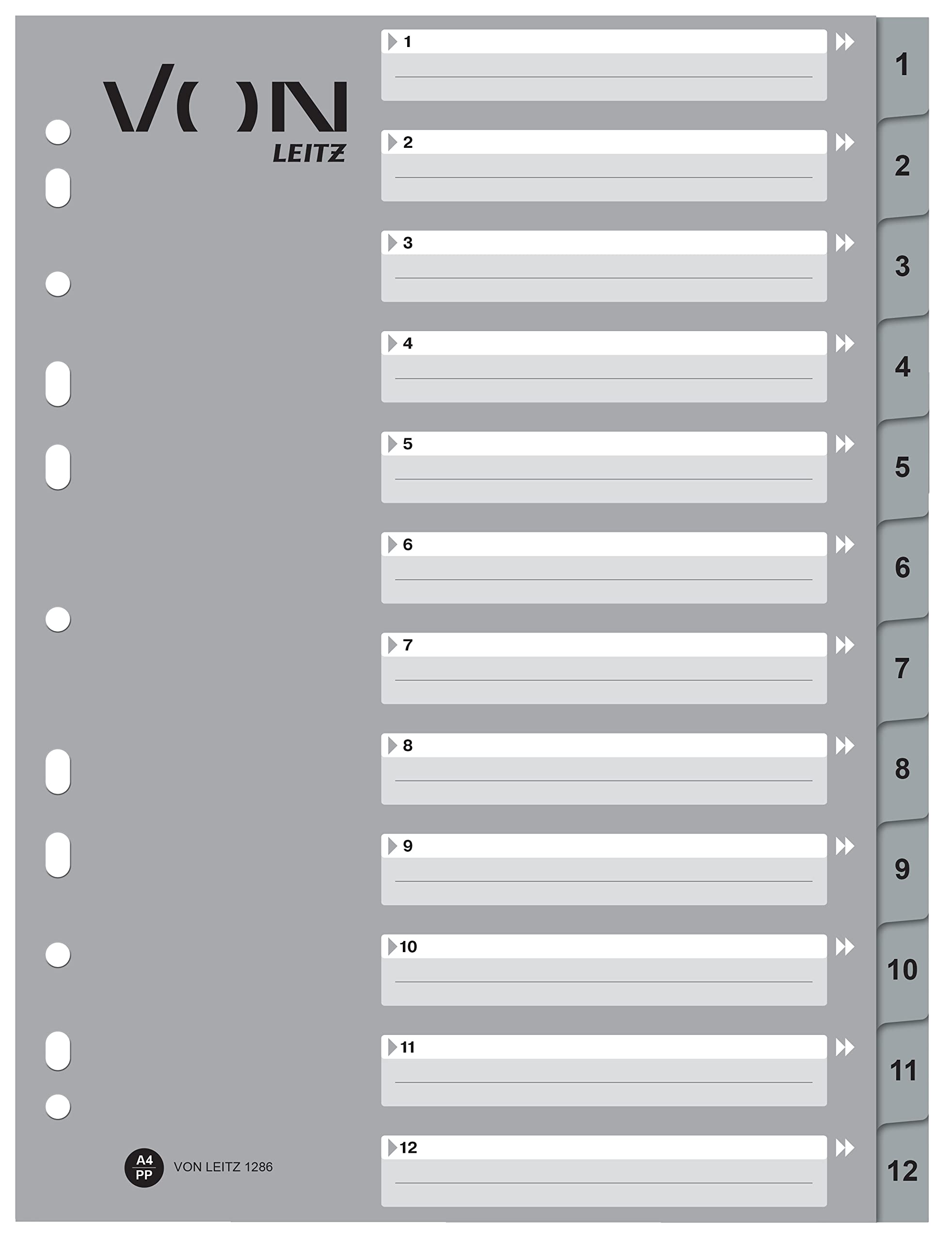 leitz-zahlen-register-a4-1-31-extra-breit-pp-grau-10er-pack-12770085 image 7