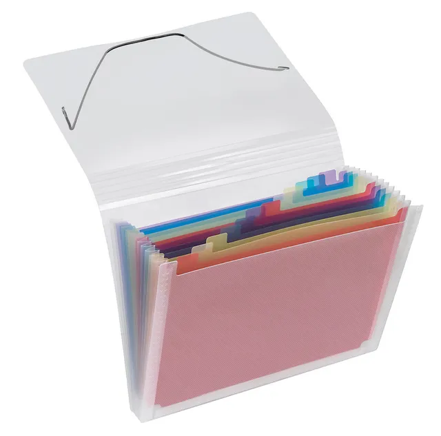 veloflex-crystal-f-chermappe-din-a4-pp-transparent-12-f-cher-mit-taben image 1