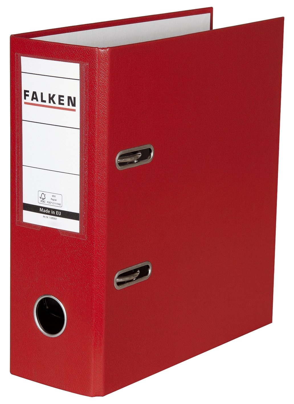 falken-pp-color-kunststoff-ordner-din-a5-hoch-8-cm-mit-wechselfenster-rot image 1