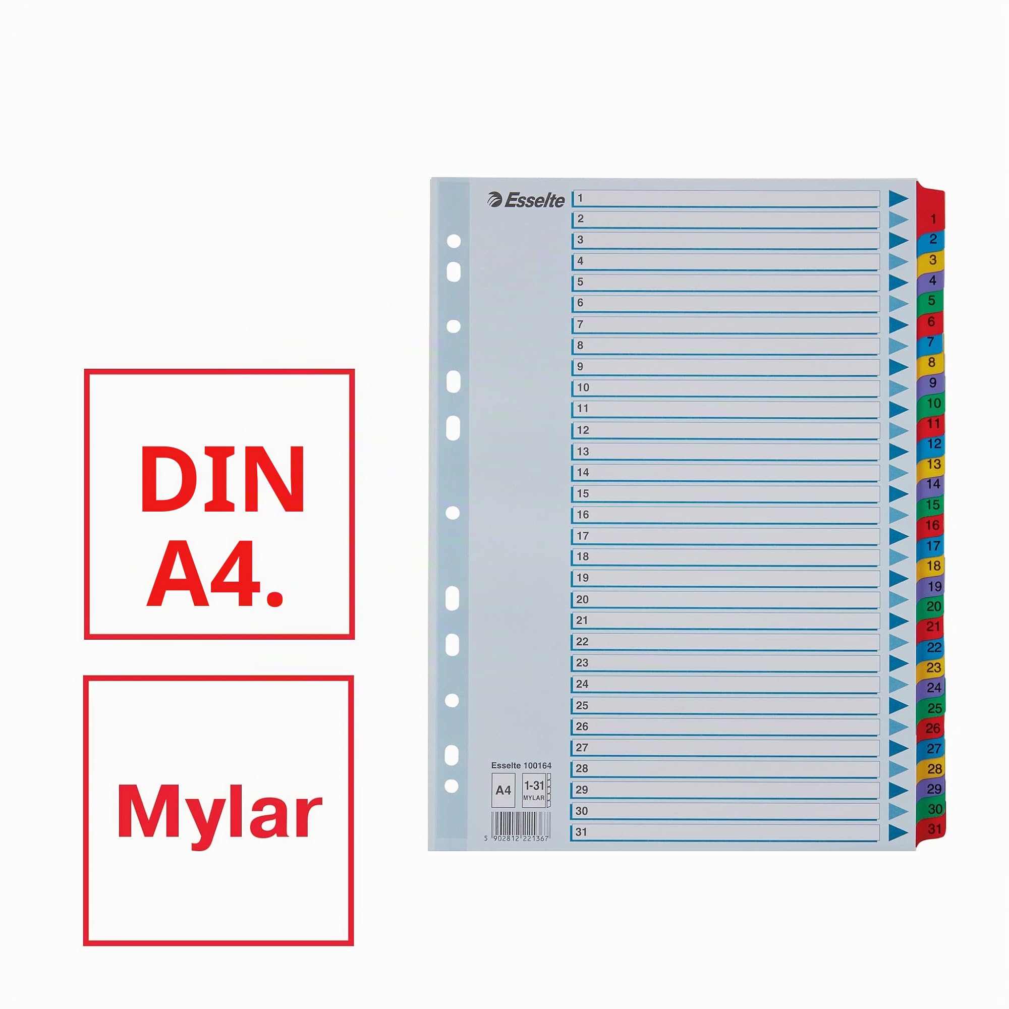 esselte-register-a4-1-31-mit-deckblatt-blau-100164 image 2
