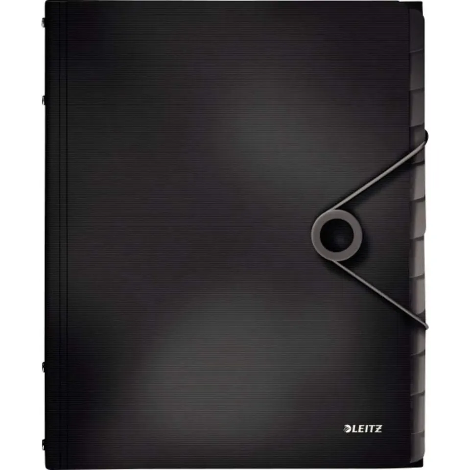 leitz-solid-ordnungsmappe-pp-a4-12-f-cher-schwarz-45701095 image 1