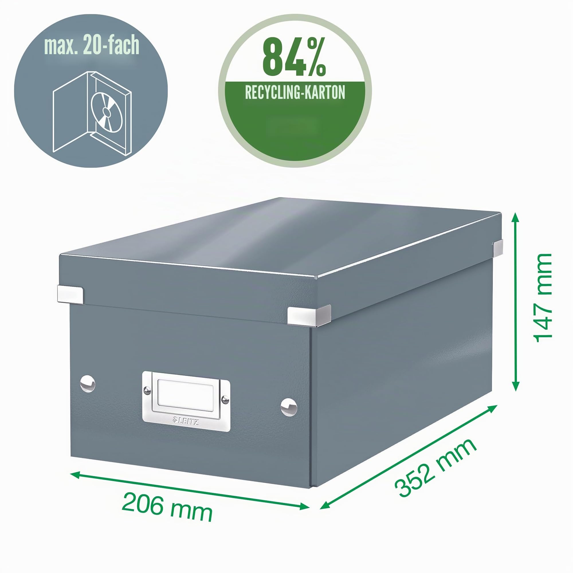 leitz-click-store-aufbewahrungsbox-klein-l-nglich-eisblau-60420051 image 3