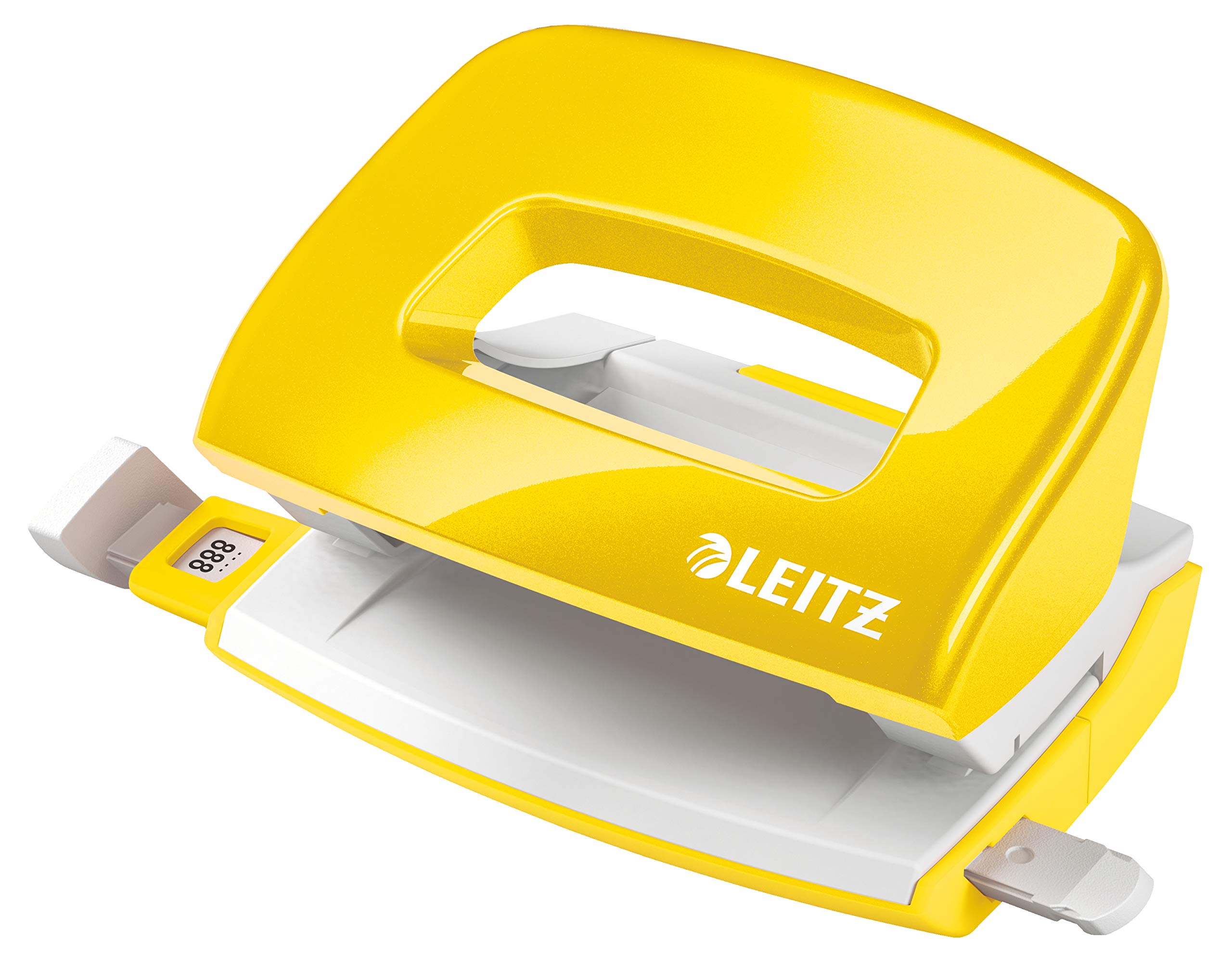 leitz-mini-locher-metall-wow-serie-gelb-10-blatt-50601016 image 1
