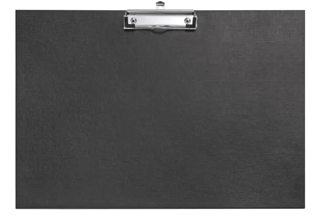 veloflex-schreibplatte-din-a3-quer-pp-kaschiert-mit-metallklemme-schwarz image 1