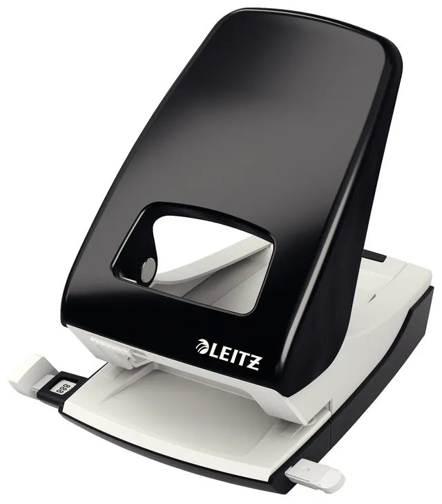 leitz-starker-b-rolocher-metall-f-r-40-blatt-mit-anschlagschiene image 1