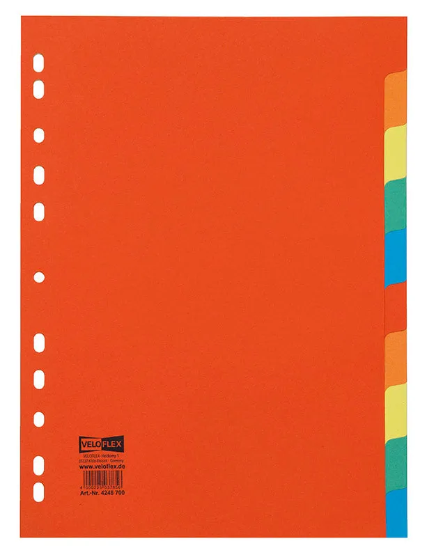 veloflex-veloform-register-din-a4-10-teilig-farbig-blanko image 1
