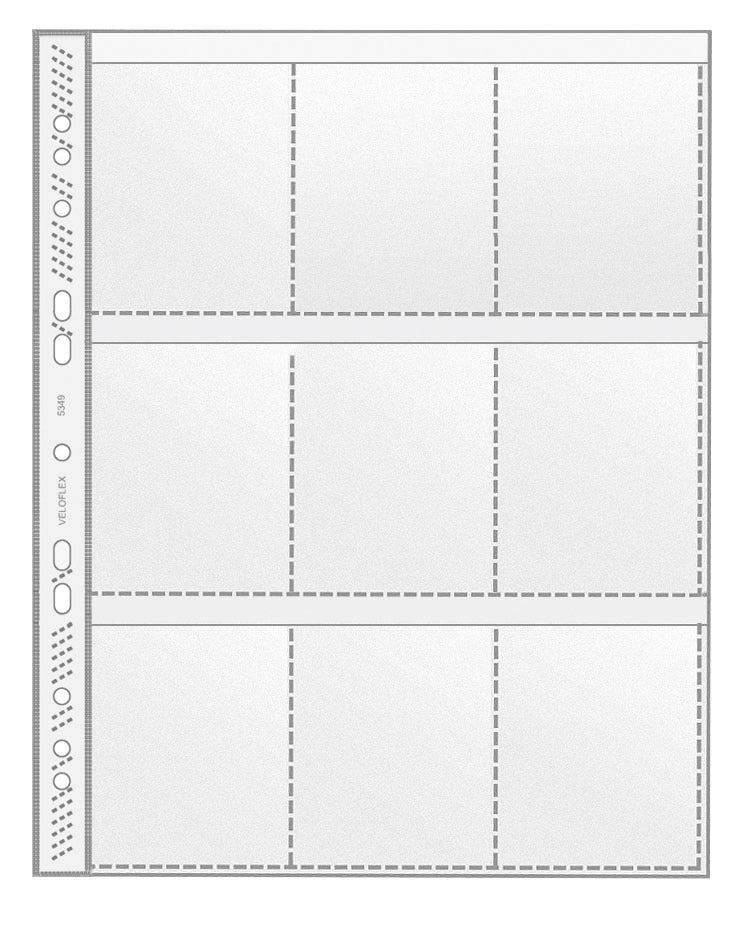 veloflex-sammelh-lle-din-a4-pp-140my-mit-9-taschen-f-r-sammelkarten-glasklar image 1
