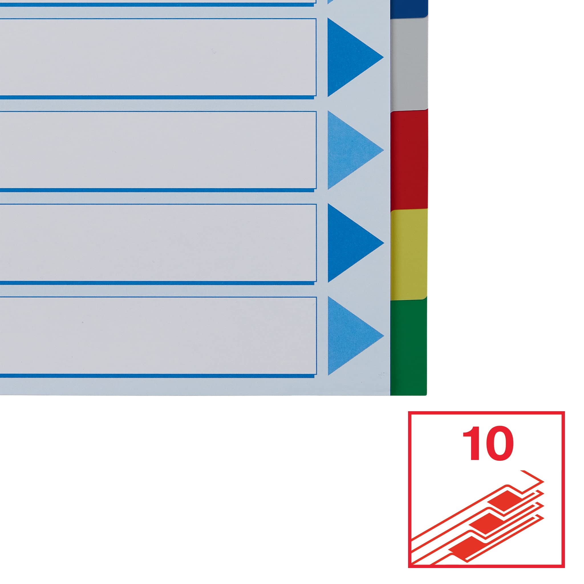esselte-register-a4-10-taben-mehrfarbig-kunststoff image 3