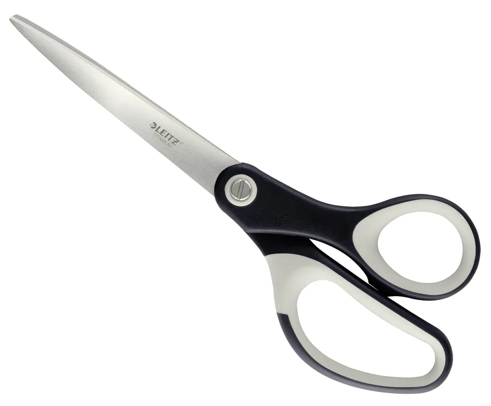 leitz-titan-schere-20-5-cm-schwarz-rostfreier-stahl-softgrip image 1