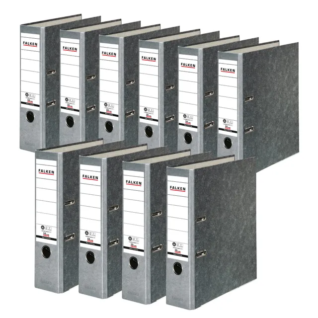 falken-recycling-ordner-din-a4-8-cm-grau-10er-pack image 1