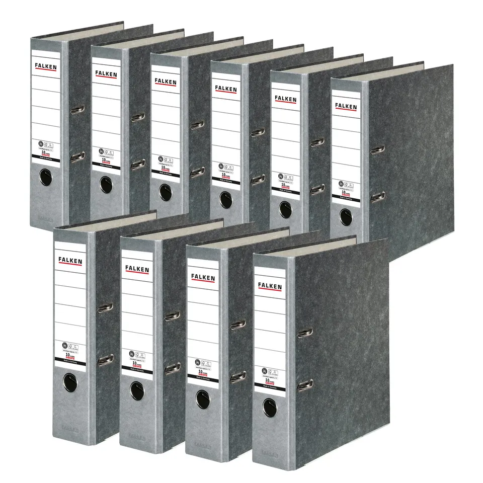 falken-recycling-ordner-din-a4-8-cm-grau-10er-pack image 1