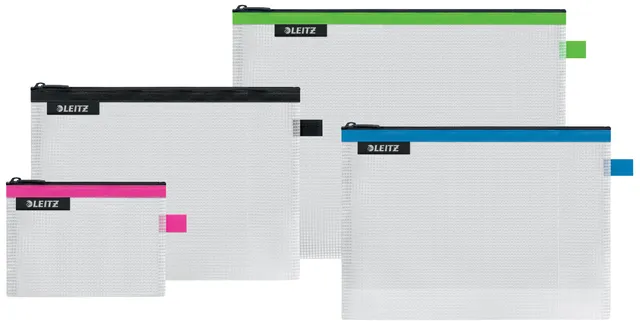 leitz-wow-traveller-zip-beutel-4er-set-transparent-40160099 image 1