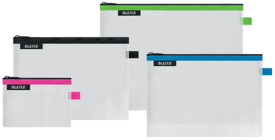 leitz-wow-traveller-zip-beutel-4er-set-transparent-40160099 image 1