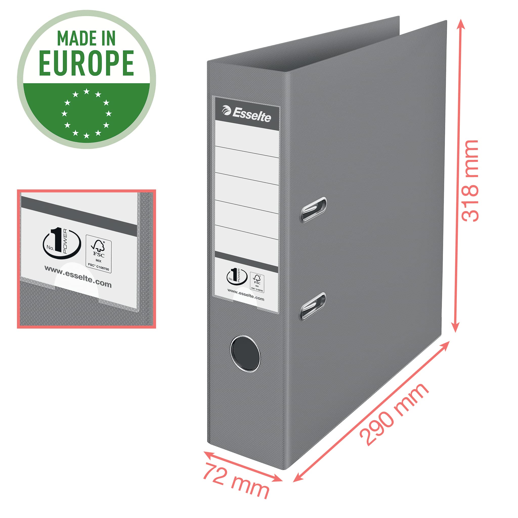 esselte-no-1-a4-ordner-pp-75-mm-500-blatt-koralle image 3