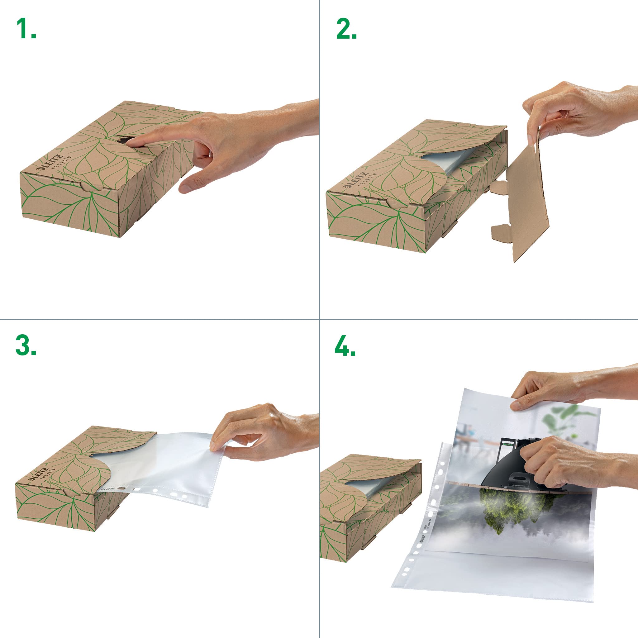 leitz-recycle-prospekth-llen-a4-70-mikron-transparent-40-st-ck-40220003 image 5