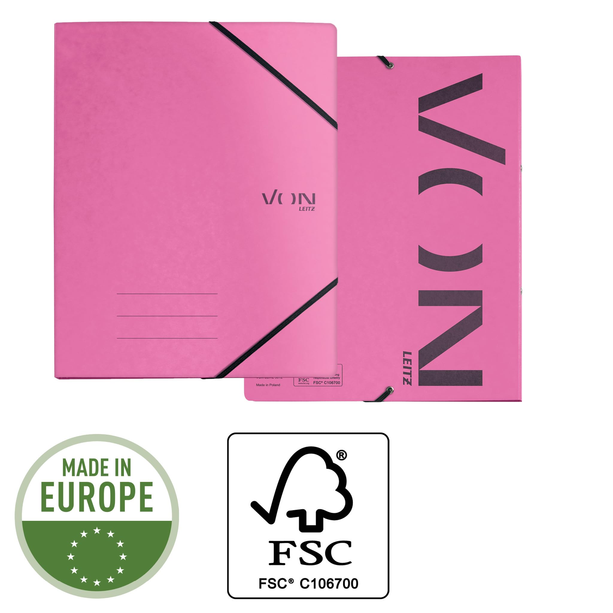 von-leitz-ringbuch-a4-2-ring-5er-pack-25-mm-fuchsia image 3