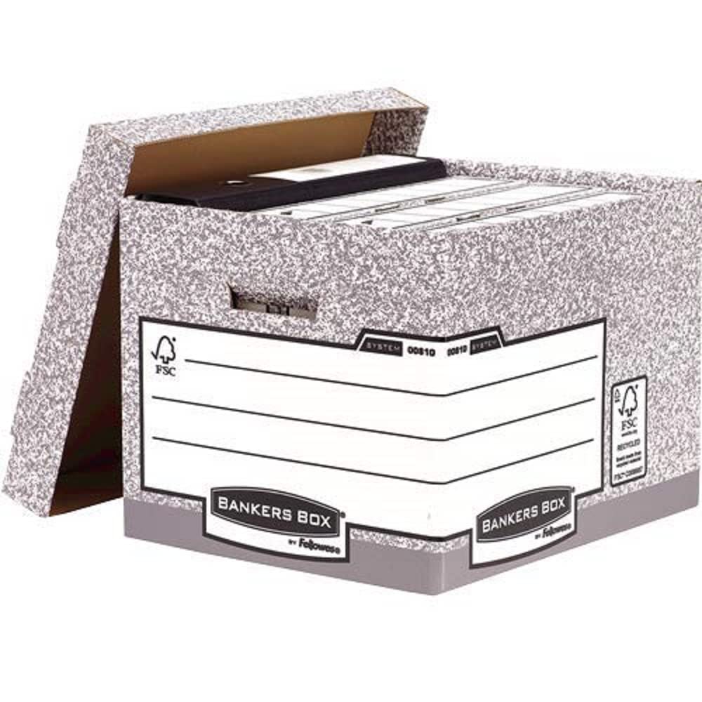 bankers-box-system-archivbox-mit-deckel-grau-wei-10-st-ck image 1