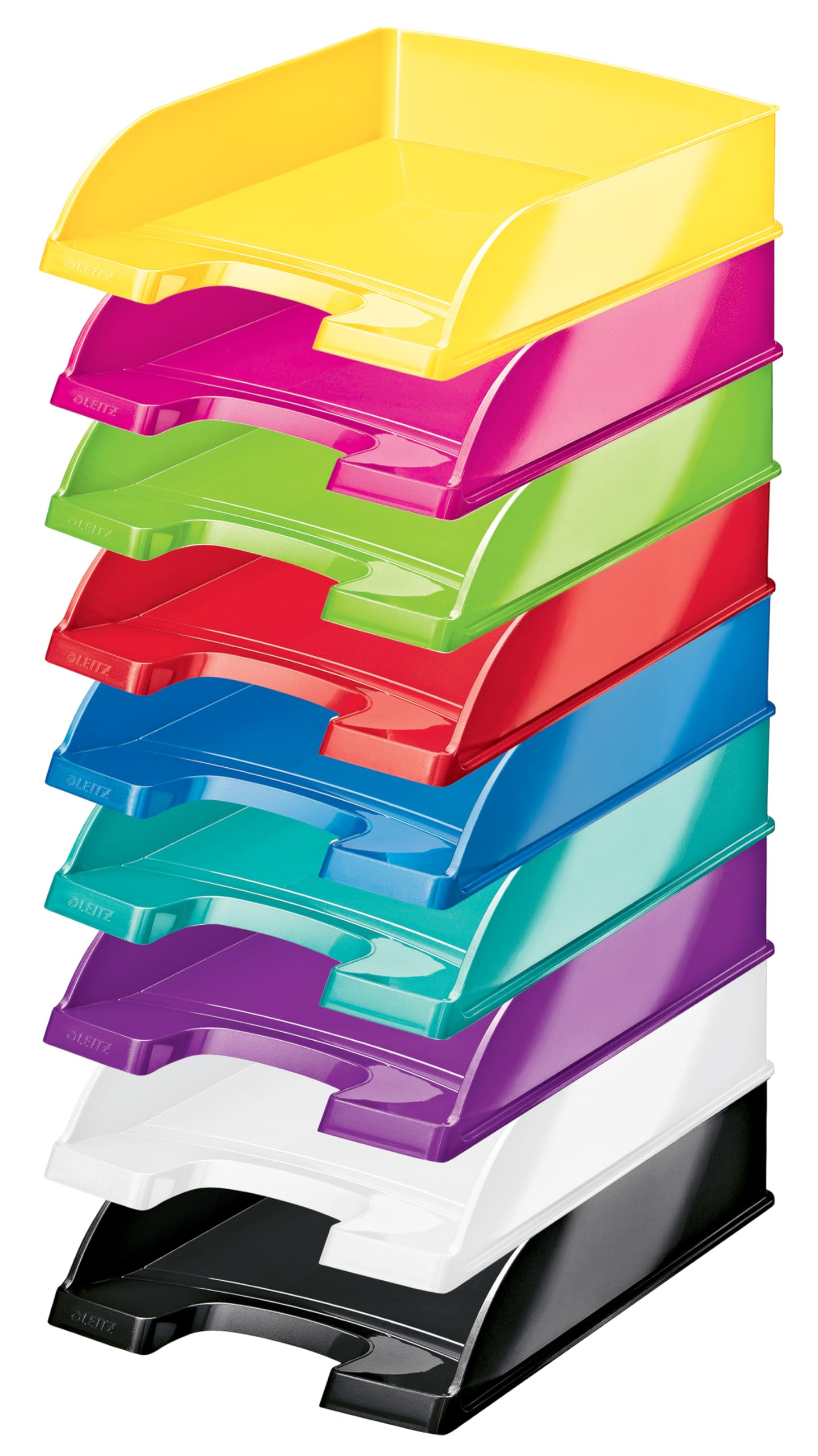 leitz-wow-briefkorb-a4-5er-pack-rot-stapelbares-ablagefach-52263023 image 5