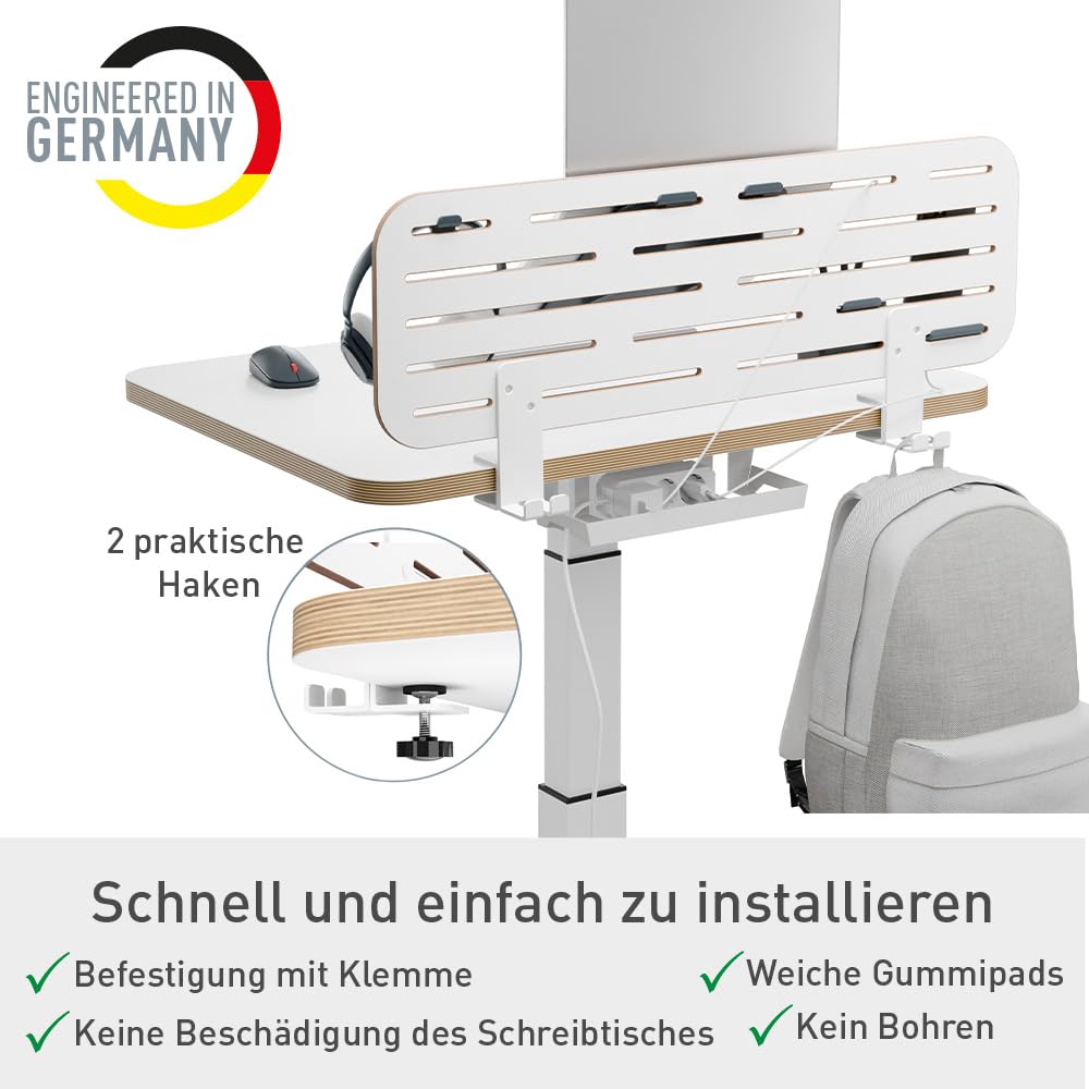 leitz-ergo-pegboard-schreibtisch-organizer-80-x-25-cm-mit-laptop-halterung-wei image 4