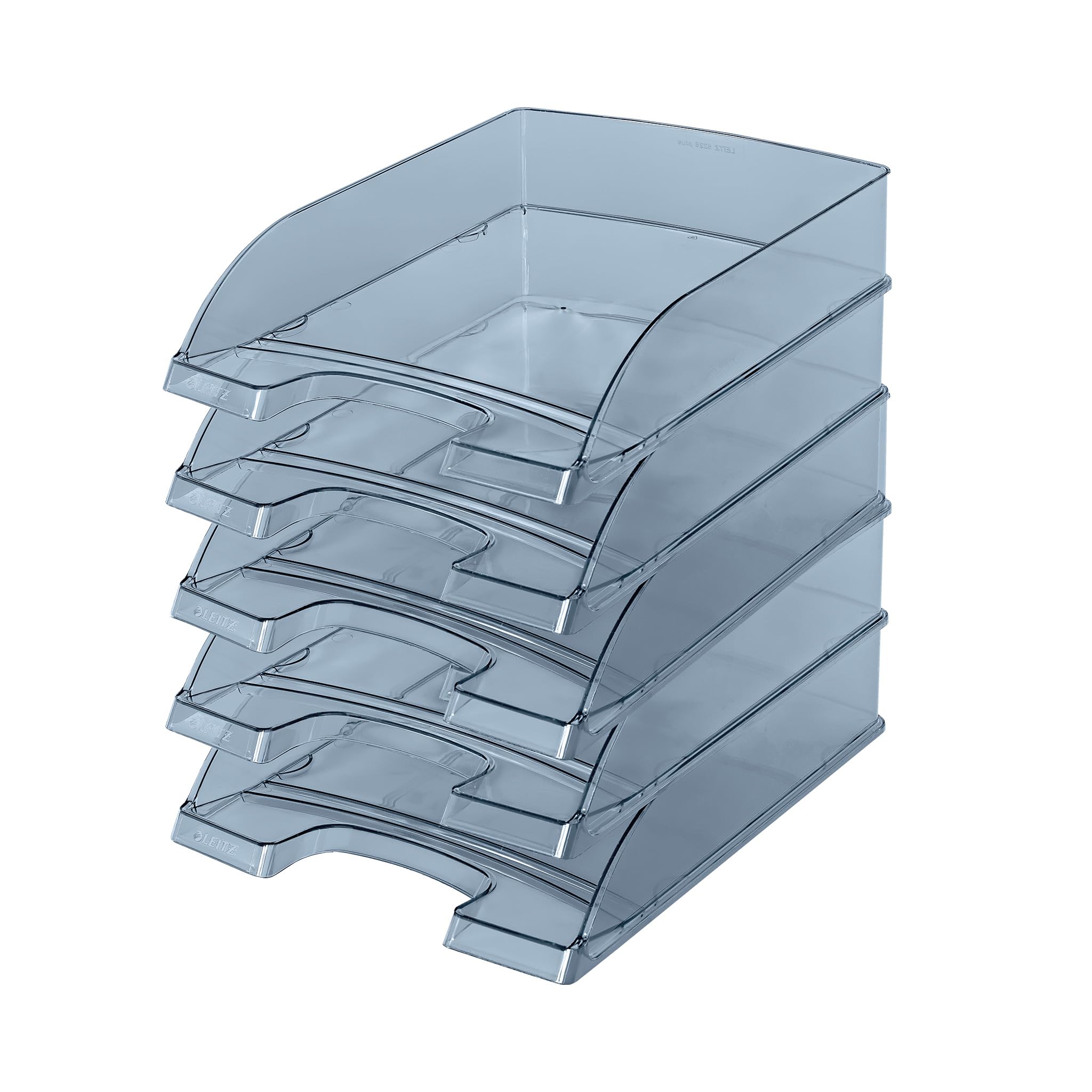 leitz-plus-briefkorb-standard-a4-glasklar-5er-pack-stapelbar image 5