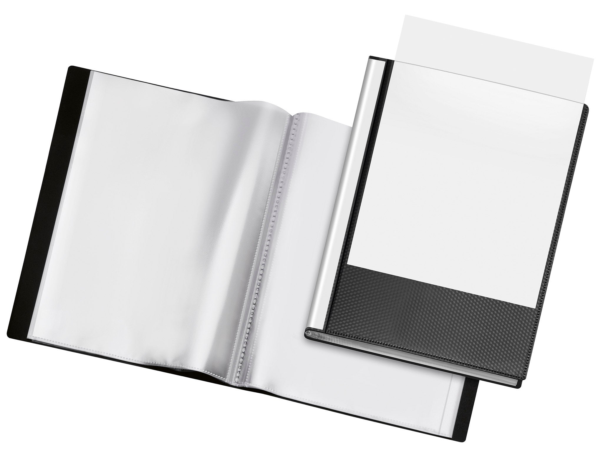 veloflex-diamond-pr-sentations-sichtbuch-din-a4-24-h-llen-48-seiten-schwarz image 1