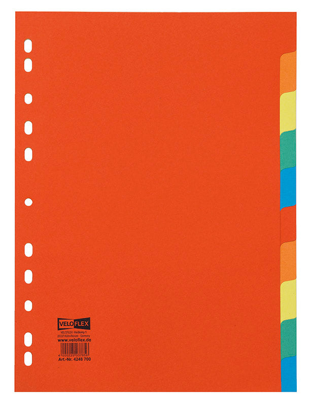 veloflex-veloform-register-din-a4-10-teilig-farbig-blanko image 1