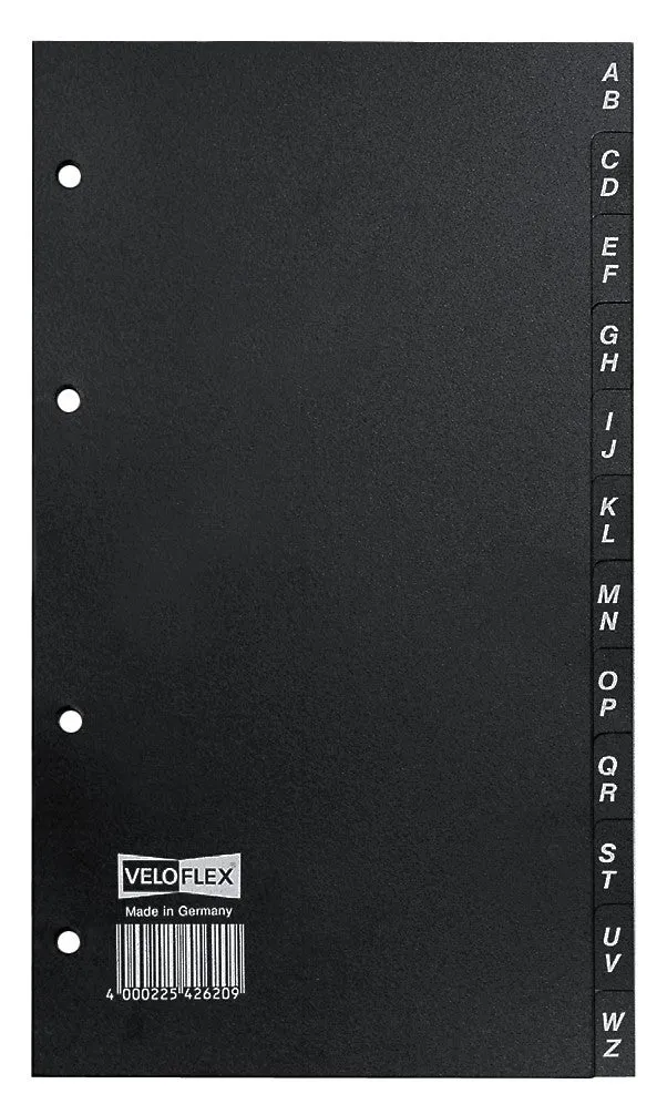 veloflex-veloform-register-din-a5-hart-pvc-12-teilig-a-z-schwarz image 1