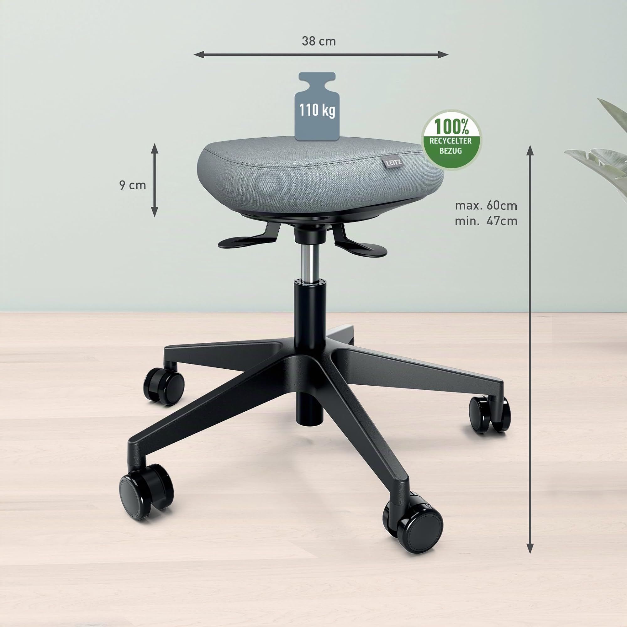 leitz-ergo-active-sitzhocker-h-henverstellbar-47-60-cm-schwarz-65770095 image 3