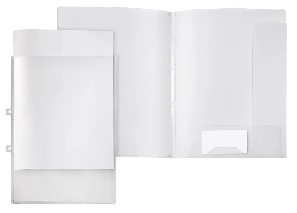 veloflex-angebotsmappe-din-a4-pp-matt-transparent-mit-klarsichttasche image 1