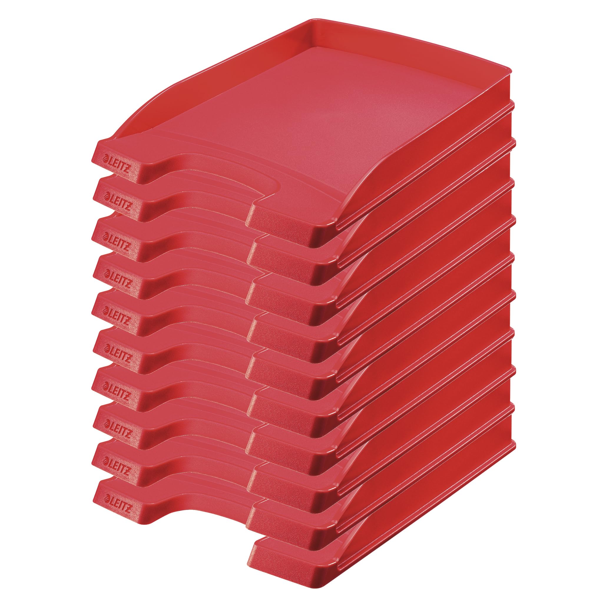 leitz-briefkorb-flach-a4-transparent-10er-pack-plus-serie-52370003 image 6